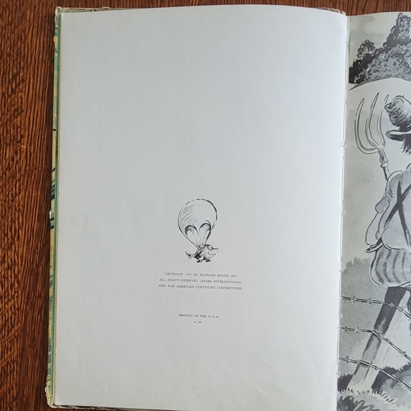 McElligot's Pool 1947 1st Edition Dr Seuss Random House Board Book ex Library - Picture 6 of 10